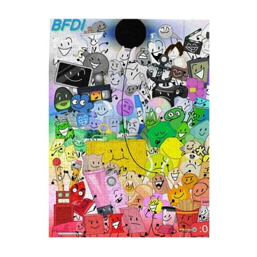Battle For Dream Island Bfdi 500 Piece Jigsaw Puzzle Wooden Puzzle Birthday Gifts For Adults And Kids Family Game