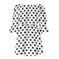 thumbnail image 4 of Babysbule Womens Summer Dresses, Fashion Women's Summer Casual Off Shoulder Printing Bell Sleeve Dresses, 4 of 5