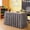 Black, variant on Gingham Table Skirt, 6ft Desk Skirts for Teacher Desk, Ruffled Hook and Loop Teacher for Teacher Desks, Parties and Display Tables, Beige