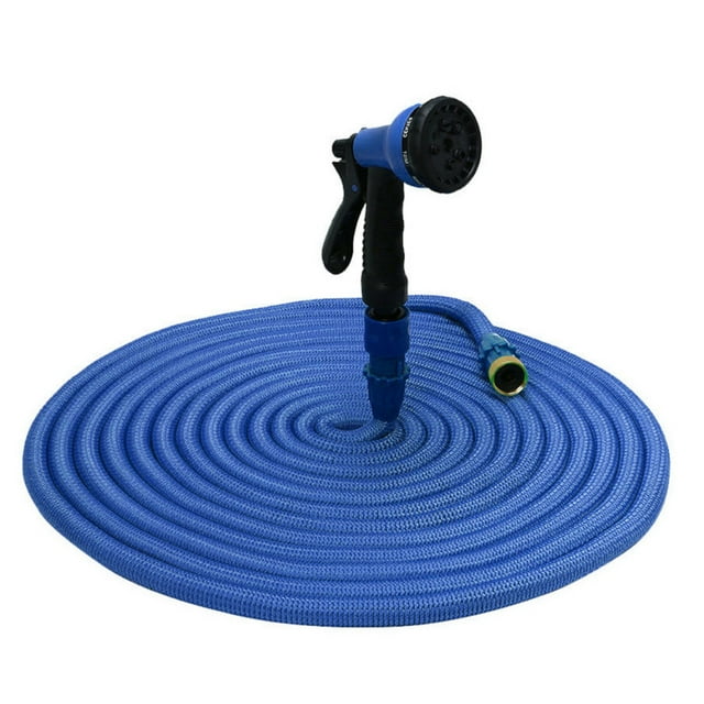 Boyau d'Arrosage Boyau Extensible Boyau d'Eau Extensible Boyau Flexible Extensible Boyau d'Arrosage de Pelouse avec Buse de Pulvérisation 150 Pieds