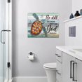 thumbnail image 6 of Sea Turtle Bathroom Wall Art Teal Sea Turtle Pictures Wall Decor Funny Sea Turtle in Bathtub Canvas Painting Print Artworks Coastal Beach Themed Ocean Animal Nautical Bathroom Decor Framed 12"x16", 6 of 6