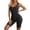 Black, variant on Full Body Seamless Shapewear Bodysuit with Built-In Bra Steel Bones Wide Strains for Lift and Smooth Black L