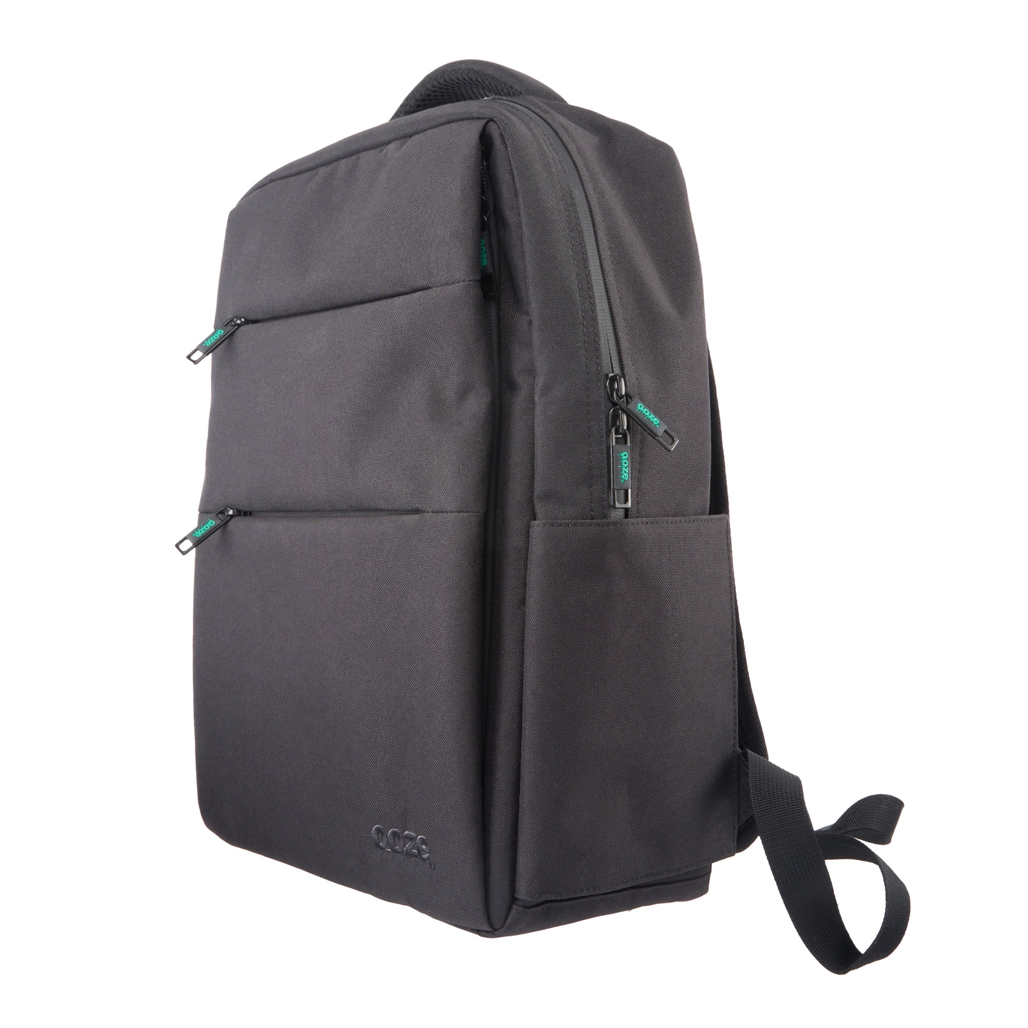 Ooze Black Smell Proof Travel Backpack - 18 x 14.5 x 3.5 inches, 9 Pockets, Water Resistant, Carbon-lined Interior