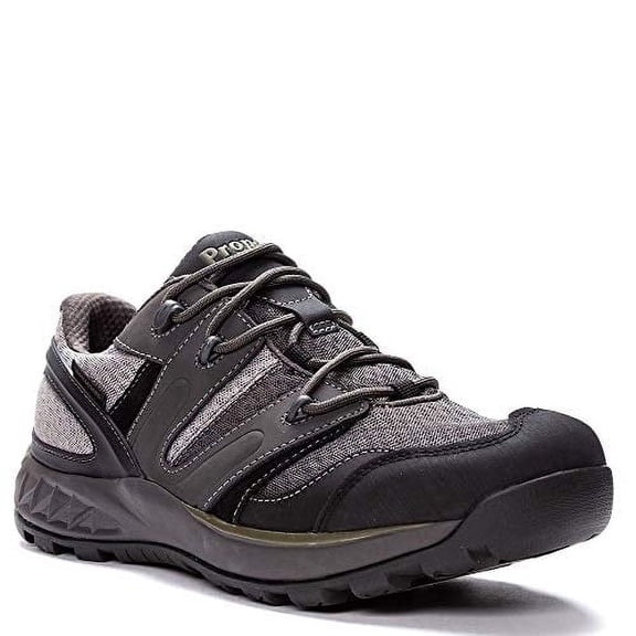 Propet Men's Vercors Outdoor Shoes 3E(X) Grey/Olive Men's Shoe 15 3E(X) MOA002SGROX-15