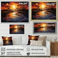 thumbnail image 4 of Designart "Horizons River Egypt Golden painting I" Egypt Wall Art Living Room, 4 of 5