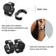 thumbnail image 4 of Pendientes de tuerca de acero inoxidable para hombre y mujer, juego de pendientes con clip sin perforación, pendientes magnéticos, pendientes con clip, aro cruzado negro, 4 of 5