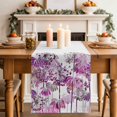 thumbnail image 2 of Table Runner 90 Inches Long for Kitchen Dining, Spring Floral Dresser Scarf Farmhouse, Dining Table Decorations for Wedding/Parties, Pink Onion Dandelion Flowers Botanical 13 x 90 In, 2 of 8