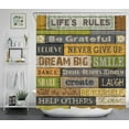 thumbnail image 2 of Shower Curtains for Bathroom, 4 Pcs Funny Quote Bathroom Sets with Shower Curtains Sets and Rugs, Waterproof Durable Fabric Bathroom Shower Curtains with Hooks, 2 of 7