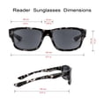 thumbnail image 3 of Gafas de Sol con Lentes de Lectura YsorrisoX para Hombre y Mujer +2.5 Negro y Carey, 3 of 7