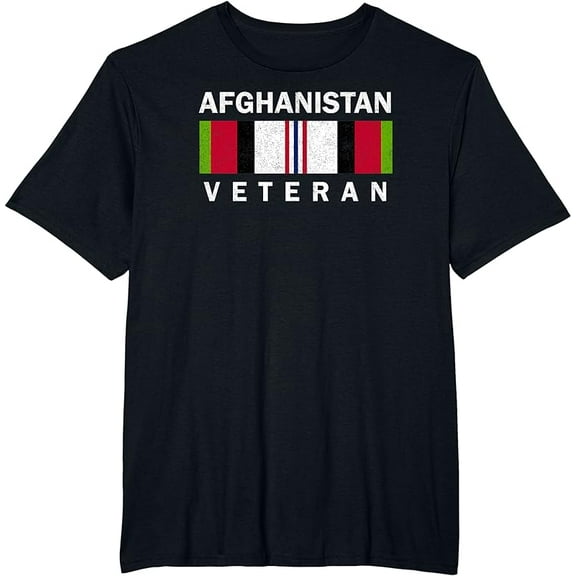U.S. Military Afghanistan War Veteran T-Shirt Distressed Tee