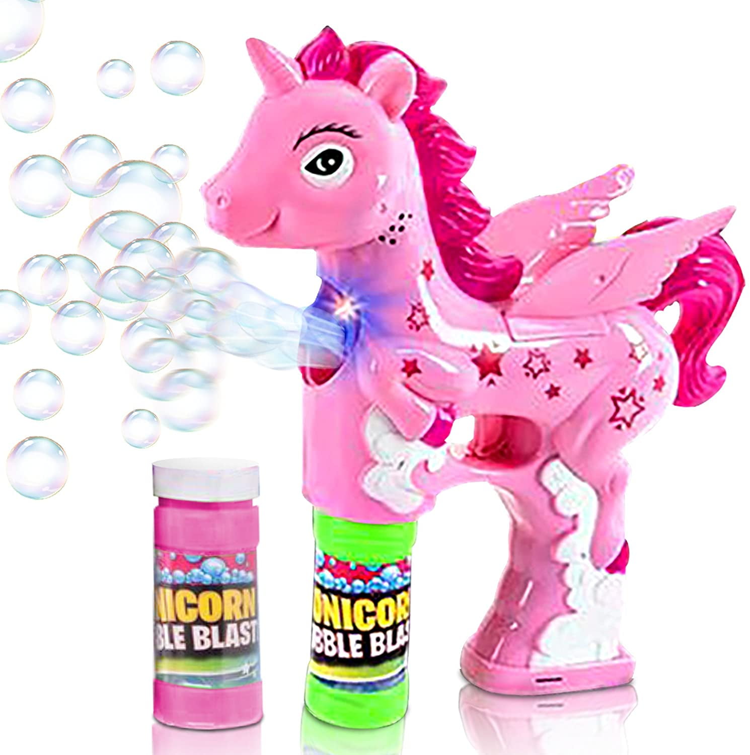 TOYIFY - Unicorn Bubble Blaster with Light and Sound | Includes 1 Bubble Gun & 2 Bottles of