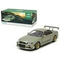 thumbnail image 1 of 1999 Nissan Skyline GT-R (R34) Millennium Jade 1/18 Diecast Model Car by Greenlight, 1 of 4