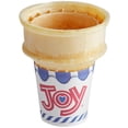 thumbnail image 3 of JOY #40 Flat Bottom Jacketed Cake Cone, Professional Sanitary Paper-Wrapped Wafer, Dispenser Pack, 672/Case, 3 of 3