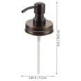 thumbnail image 2 of LEORX 2Pcs Soap Bottle Pump Replacement Coffee 304 Stainless Steel Lid for Bathroom Household Users, 2 of 7