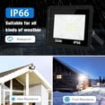 thumbnail image 2 of 2PCS 30W Reflectores Led Exteriores,Iluminación Equivalente a 300W, Reflector Led Exteriores Lampara Para Exterior, Luz Exterior IP66,Luz Blanco Lámpara Suburbana Jardin Patio Plazas, 2 of 5