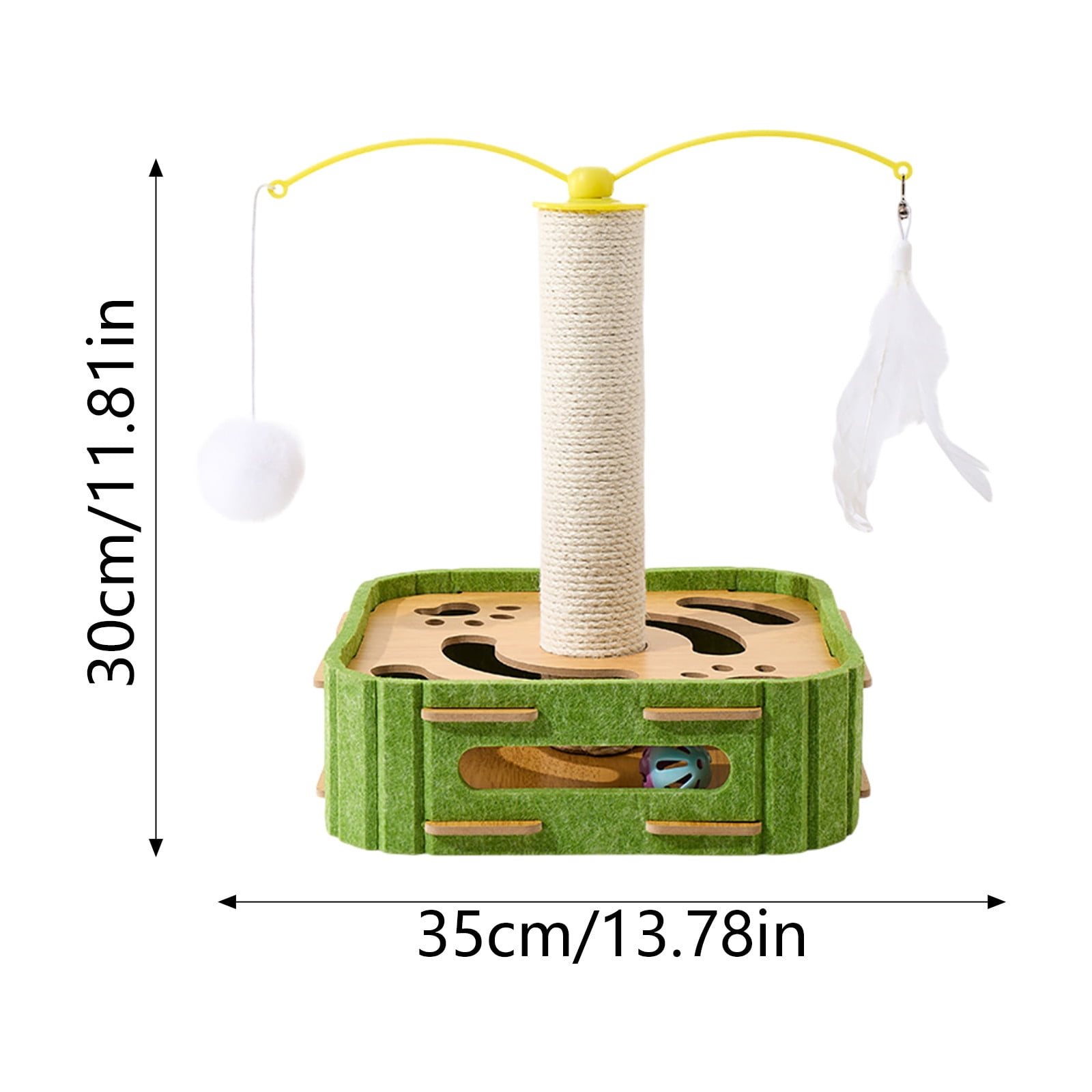 Interactive Cat Toy with Sisal Catching Game for Indoor Play and Family