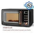 Moccha Compact Retro Microwave Oven, 0.7Cu.ft, 700Watt Countertop