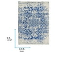 thumbnail image 5 of Livabliss Area Rugs for Living Room, 7x9 Harput Traditional Blue Rug, Bedroom Dining Room Home Decor Stain Resistant Carpet (6'7" x 9'), 5 of 9