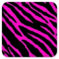 thumbnail image 2 of Vinyl Drink Coasters - Set of 4 - Pink Zebra, 2 of 3