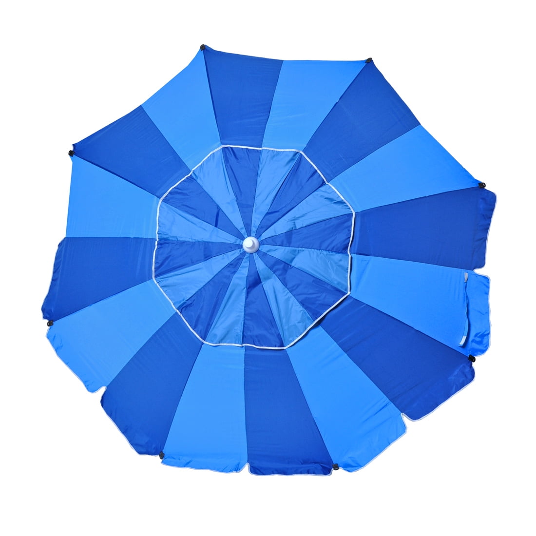 8 ft Platinum Heavy Duty Beach Umbrella with Reinforced Fiberglass Ribs
