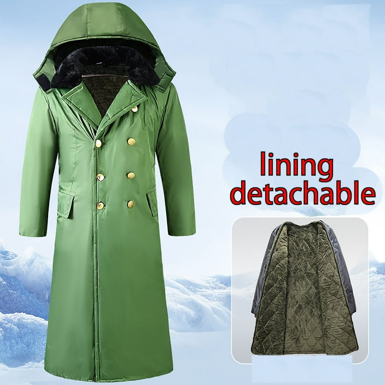 TIANZEN Heavy Duty Long Winter Coat Extreme Cold Weather Insulated