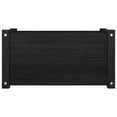 thumbnail image 4 of vidaXL Garden Planters 2 pcs Black 23.6"x12.2"x12.2" Solid Wood Pine, 4 of 9