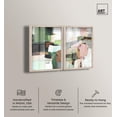 thumbnail image 2 of Silent Radiance Duo Shadowbox Print Blue Wall Decor by Art Remedy, Blonde Frame, 30 x 45, 2 of 6