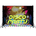 thumbnail image 1 of Disco Ball Photo Backdrop Hip Hop Music Dance Party Photo Background Banner, 1 of 8