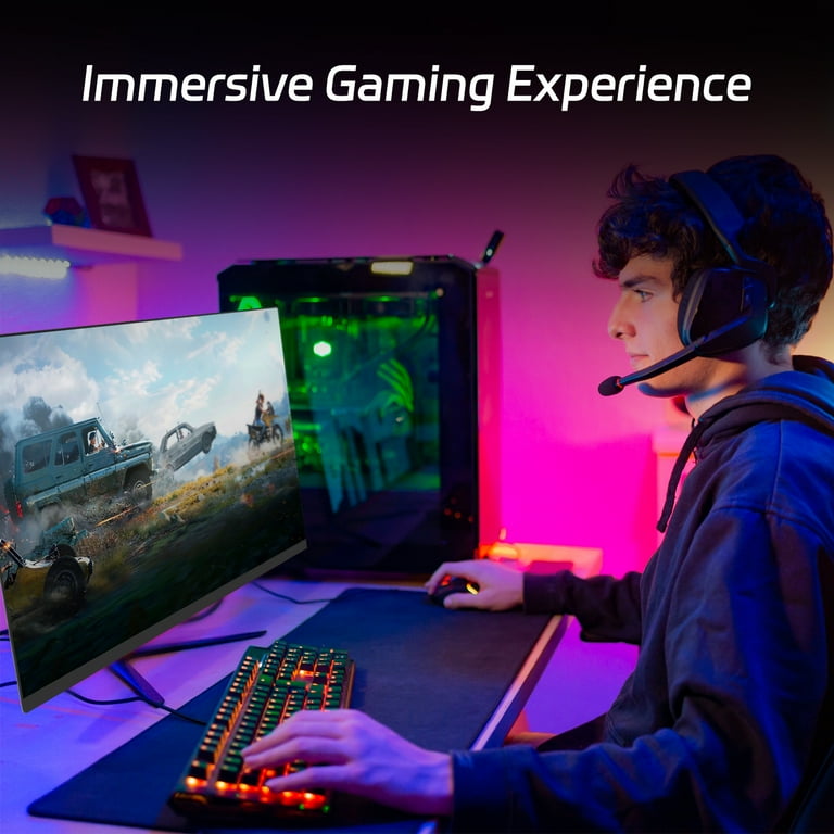 REHISK 24 inch monitor FHD 100Hz Curved Computer Monitor