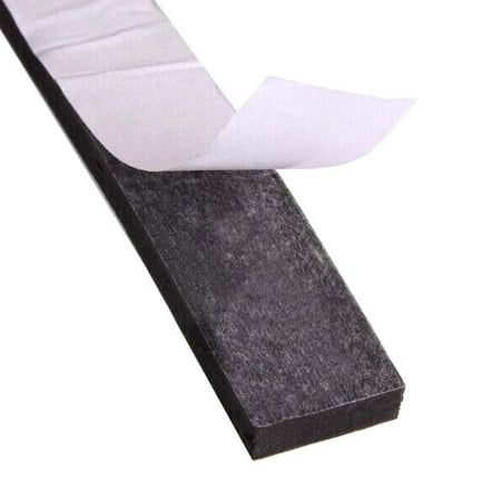 

1/16 Thick Black EPDM Foam Extra Soft Strips with Adhesive Back for Light Duty Applications 6 Wide x 50 Ft.