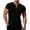 Black, variant on Labakihah Mens Shirts Mens Knit Stretch Henley Shirt Workout Slim Fit Short Sleeve Tees Muscle Casual T Shirt Black L