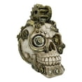 thumbnail image 3 of Mad Max Geared Mohawk Steampunk Cyborg Clockwork And Pipes Punk Skull Figurine, 3 of 9