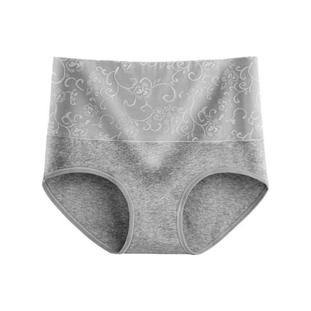GHSOHS Womens Underwear Pantys Thong Panty Liners for Women Underwear Pure Cotton High Waist Comfortable Breathable Underwear Cotton Crotch Seamless Underpants No Show Lace Pan XXL