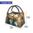 thumbnail image 2 of Disketp Rustic Daisy Mason Jars Insulated Bags, Insulated Cooler Bag Totes for Lunch Beach Camping, 2 of 6