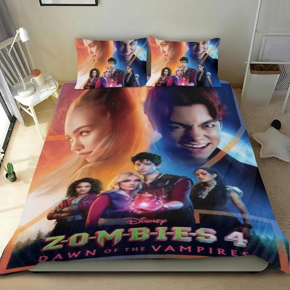 3 Piece Bedding Set For Zombies 4 Comforter Cover Set Cute Duvet Cover Sets Super Soft Kids Teens Bedroom Gifts Twin