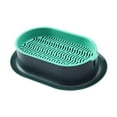 thumbnail image 4 of Seed Sprouter Tray for Seedling Planting Soil Free Hydroponic Cats Snack Cats Grass Box Blue Green, 4 of 8