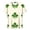 01 Green 13, variant on Fewfanhot Women's Tops Irish Shamrock Shirts Patrick Clover Tshirt Green Graphic Tops