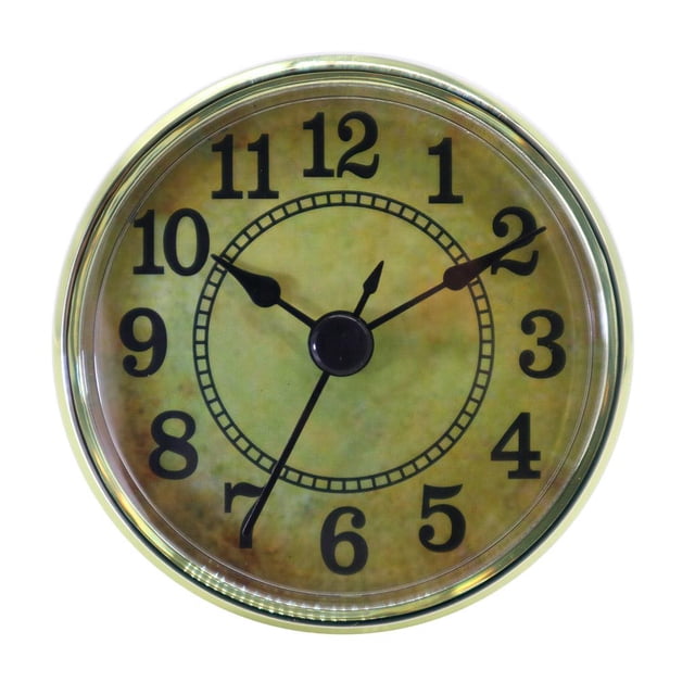 Reloj de cuarzo Yinane Inserto de 70 mm número arábigo dorado