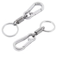 thumbnail image 1 of Unique Bargains Metal Swivel Lobster Clasp Clip Keyring Keychain Key Holder 3cm Ring Dia 2PCS, 1 of 4