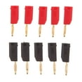 thumbnail image 1 of lionlar 10 Pcs 2mm Male Retractable Tube Stackable Banana Plug Jack Adapter Wire Solder, 1 of 9