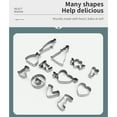 thumbnail image 6 of Darzheoy Heart Cookie Cutter Stainless Steel for Baking Biscuits DIY Chocolate Molds and Kitchen Baking Tools Holiday and Everyday Use (12PC), 6 of 9