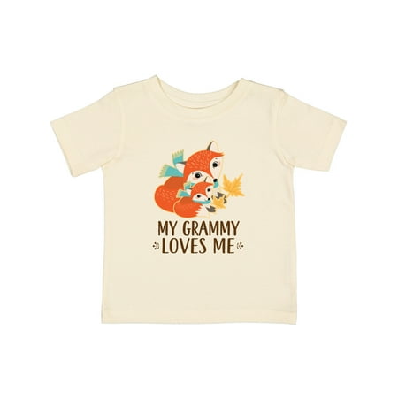 

Inktastic My Grammy Loves Me Fox Gift Baby Boy or Baby Girl T-Shirt