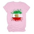 thumbnail image 5 of Tops de Cuello Alto para las Mujeres Amante Impreso Cuello Redondo Manga Corta Camiseta Casual, Blusa Diaria de Estiramiento Suave, 5 of 5