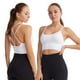 thumbnail image 4 of 3 piezas Ropa interior deportiva con espalda diagonal para mujer Correa acolchada Soporte medio Ropa interior de yoga adecuada para yoga fitness - adecuada para circunferencia inferior del pecho, 4 of 5