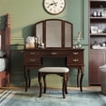 Furniture of America Coriander Wood 3-Piece Bedroom Vanity Set in ...