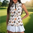 thumbnail image 4 of Uorisanigo Roosters Womens Golf Shirt Size S Fashionable Quarter Zip Quick Dry Athletic Polo Shirts Soft Versatile Tennis Tops for Workout Sports, 4 of 7