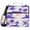 Retro Sunset Island Print, variant on 3 Ring Zipper Binder with Shoulder Strap Waterproof Trapper Keeper 2 Inch D-Ring 500 Sheets Capacity, Sky Blue Tie-dye Burst