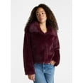 thumbnail image 2 of No Boundaries Faux Fur Coat, Women's and Plus, 2 of 6