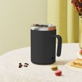thumbnail image 6 of Tuvgenk Microwave-Safe Self Stirring Coffee Mug Black Stainless Steel 13.5oz Usb-Powered Automatic Stirring Mug Bpa-Free for Office and Home,Gifts for Your Coworker and Teacher, 6 of 8