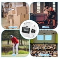 thumbnail image 5 of Uxcell Clicker Counter Hand Tally Counter Mechanical 4-Digit Number Click Pitch Counter White, 5 of 5